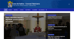 Desktop Screenshot of dioceseitabira.org.br